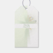 Elegant bloemengloeiend kruis cadeaulabel (Voorkant)