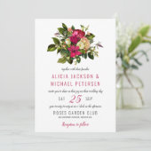 Elegant bloemengroen rustiek waterverf bruiloft kaart (Staand voorkant)
