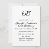 Elegant bloemengroen waterverf verjaardagsfeestje kaart (Achterkant)