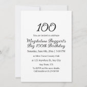 Elegant bloemengroen waterverf verjaardagsfeestje kaart (Achterkant)