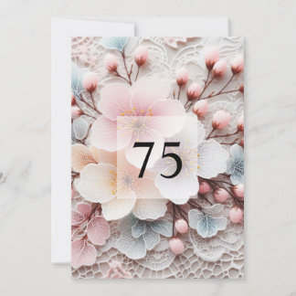 Elegant bloemengroen waterverf verjaardagsfeestje kaart