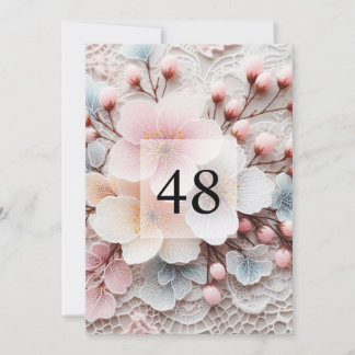 Elegant bloemengroen waterverf verjaardagsfeestje kaart