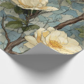 Elegant  bloemeninpakpapier | botanisch cadeaupapier (Hoek)