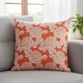 Elegant bloemenkussen met vintage charme kussen