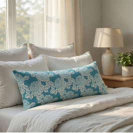 Elegant bloemenkussen met vintage charme lichaamskussen