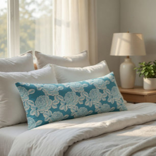 Elegant bloemenkussen met vintage charme lichaamskussen