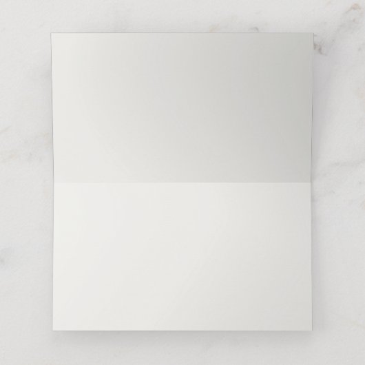 Elegant Bloemenlicht Beige Bruiloft Plaatskaartje (Binnenkant ongevouwen)