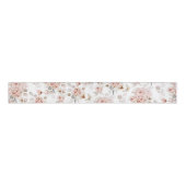 Elegant Bloemenlint met Waterverf pioenen Grosgrain Lint (Voorkant)