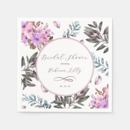 Elegant bloemenpapier servet