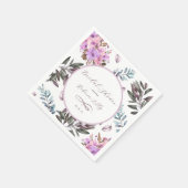 Elegant bloemenpapier servet (Hoek)