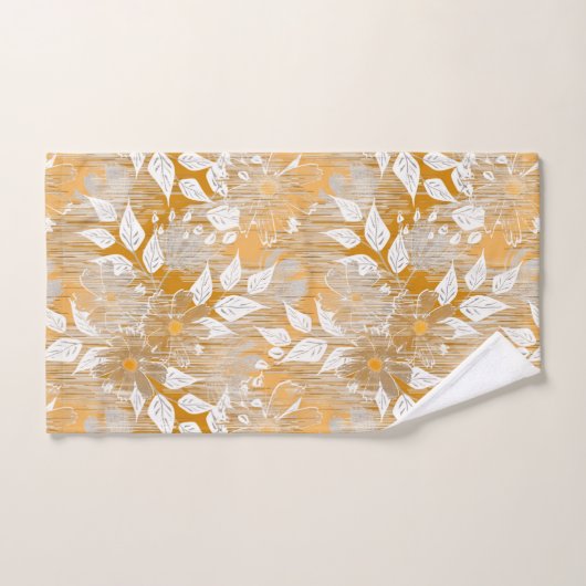 Elegant bloemenpatroon. bad handdoek (Handdoek)