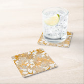 Elegant bloemenpatroon. kartonnen onderzetters (Insitu)