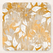 Elegant bloemenpatroon. kartonnen onderzetters (Voorkant)