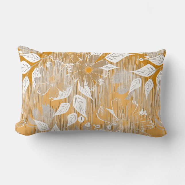 Elegant bloemenpatroon. kussen (Voorkant)