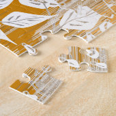 Elegant bloemenpatroon. legpuzzel (Zijkant)