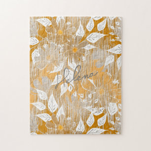 Elegant bloemenpatroon. legpuzzel