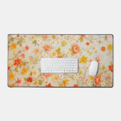Elegant  Bloemenpatroon ontwerp Bureaumat (Keyboard & Muis)