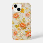 Elegant Bloemenpatroon ontwerp iPhone Hoesje (Achterkant)