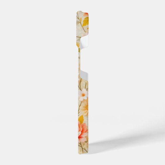 Elegant  Bloemenpatroon ontwerp iPhone Hoesje (Linkerkant)