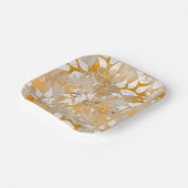 Elegant bloemenpatroon. papieren bordje (Gebogen)