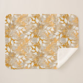 Elegant bloemenpatroon. sherpa deken (Voorkant (horizontaal))