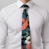 Elegant bloemenpatroon Stropdas