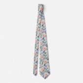 Elegant bloemenpatroon. stropdas (Achterkant)