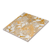 Elegant bloemenpatroon. tegeltje (Zijkant)