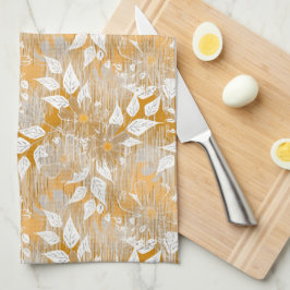 Elegant bloemenpatroon. theedoek