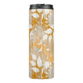 Elegant bloemenpatroon. thermosbeker (Achterkant)