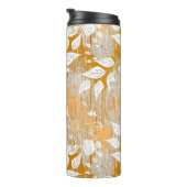 Elegant bloemenpatroon. thermosbeker (Geroteerd rechts)