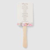 Elegant bloemenprogramma handwaaier (Achterkant)