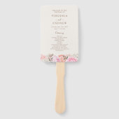 Elegant bloemenprogramma handwaaier (Voorkant)