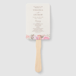 Elegant bloemenprogramma handwaaier