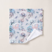 Elegant bloemenretro patroon. bad handdoek (Wasdoekje)