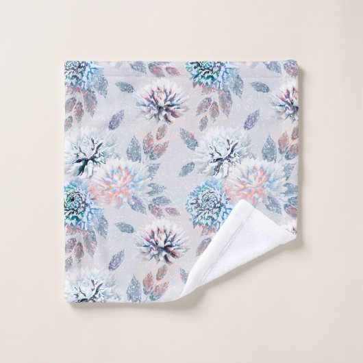 Elegant bloemenretro patroon. bad handdoek (Wasdoekje)