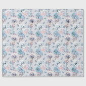 Elegant bloemenretro patroon. cadeaupapier (Vlak)