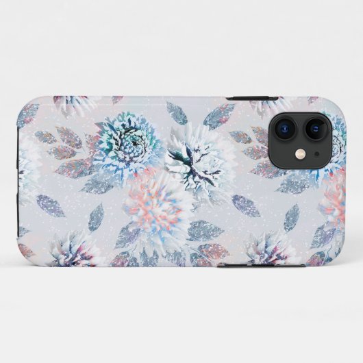 Elegant bloemenretro patroon. Case-Mate iPhone case (Achterkant (horizontaal))