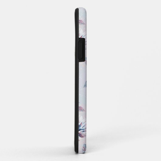 Elegant bloemenretro patroon. Case-Mate iPhone case (Achterkant/rechts)