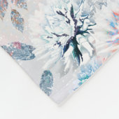 Elegant bloemenretro patroon. fleece deken (Hoek)