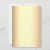 Elegant Bloemenrood en Goud Quinceanera Kaart (Achterkant)