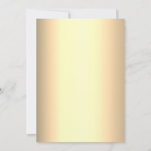 Elegant Bloemenrood en Goud Quinceanera Kaart (Achterkant)