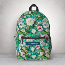  Elegant bloemenroze bloemblaadjes blauw monogram