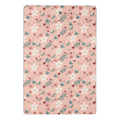 Elegant bloemenroze patroon Home Mini Klembord (Achterkant)