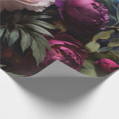 Elegant  bloemenschilderij cadeaupapier (Hoek)