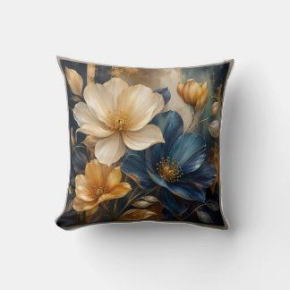 Elegant bloemenschilderij kussen