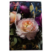 Elegant bloemenschilderij medium cadeauzakje (Voorkant)