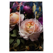 Elegant  bloemenschilderij medium cadeauzakje (Achterkant)