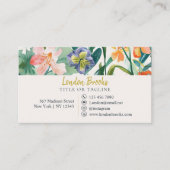 Elegant bloemenschrift goud | Sociale media Visitekaartje (Voorkant)