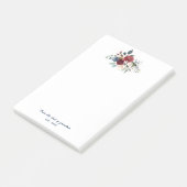 Elegant Bloemenscript Bloom Custom Post-it® Notes (Schuin)